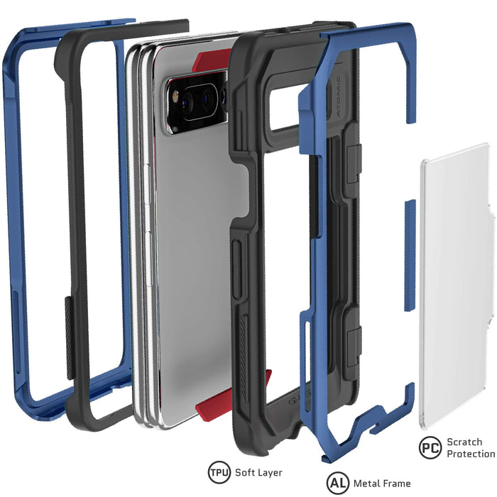 Pixel Fold Case Blue