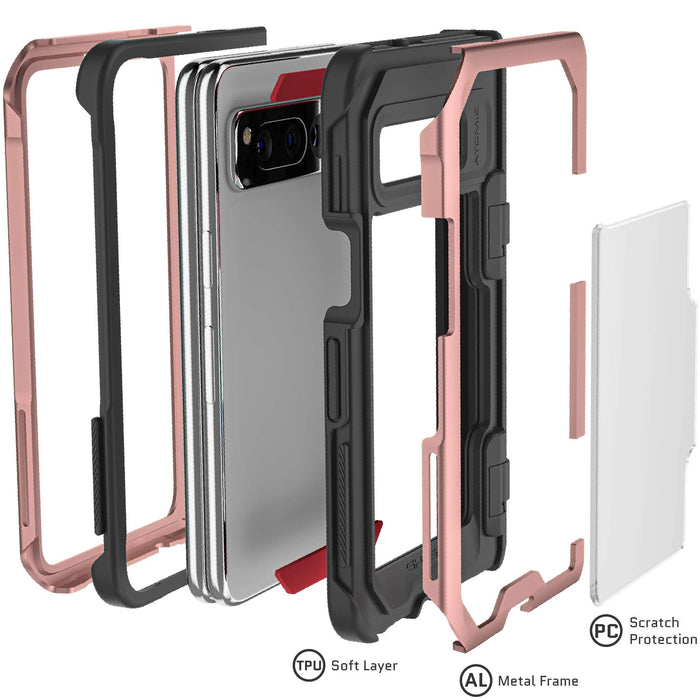Google Pixel Fold Case Pink Clear