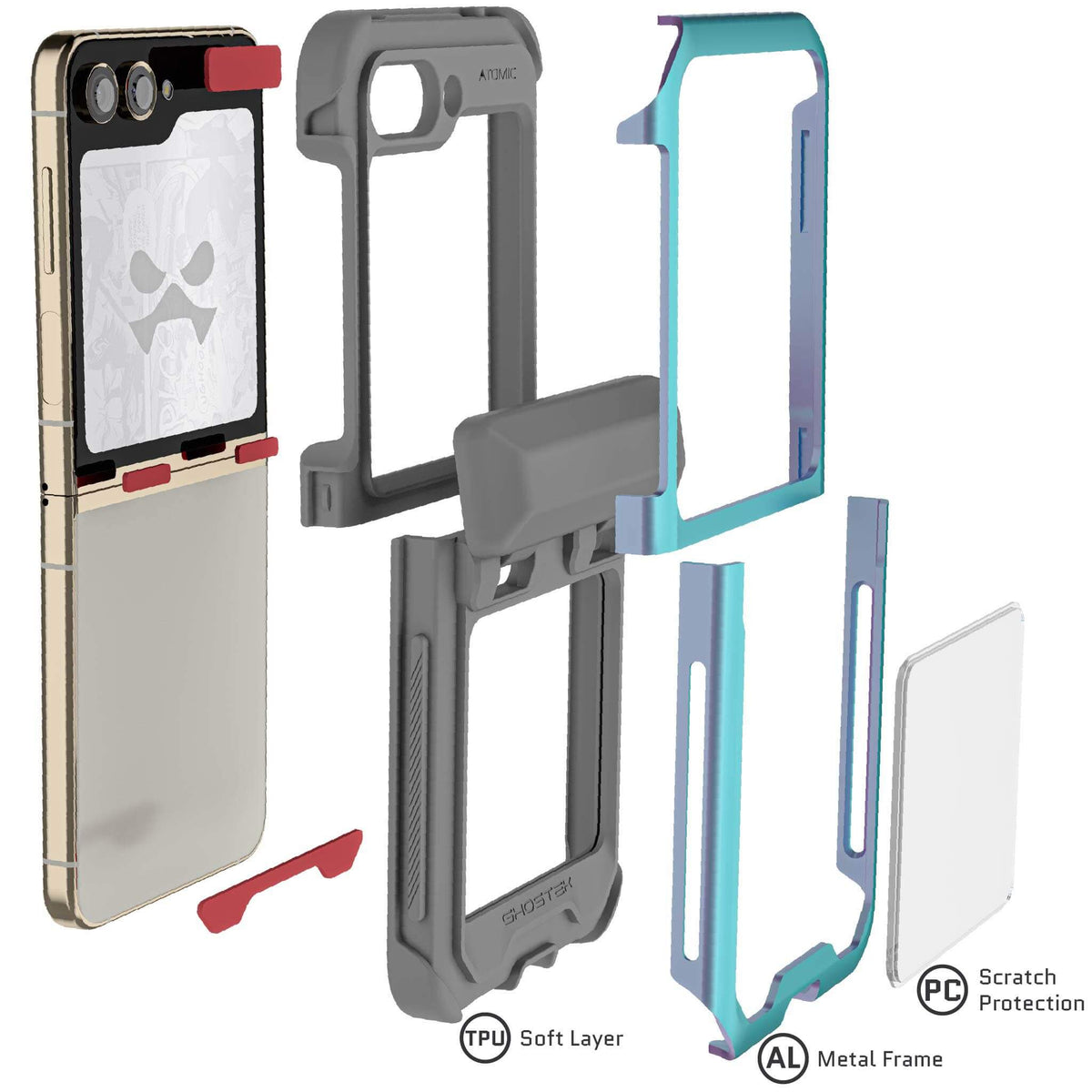 Samsung Galaxy Flip 5 Case Metal