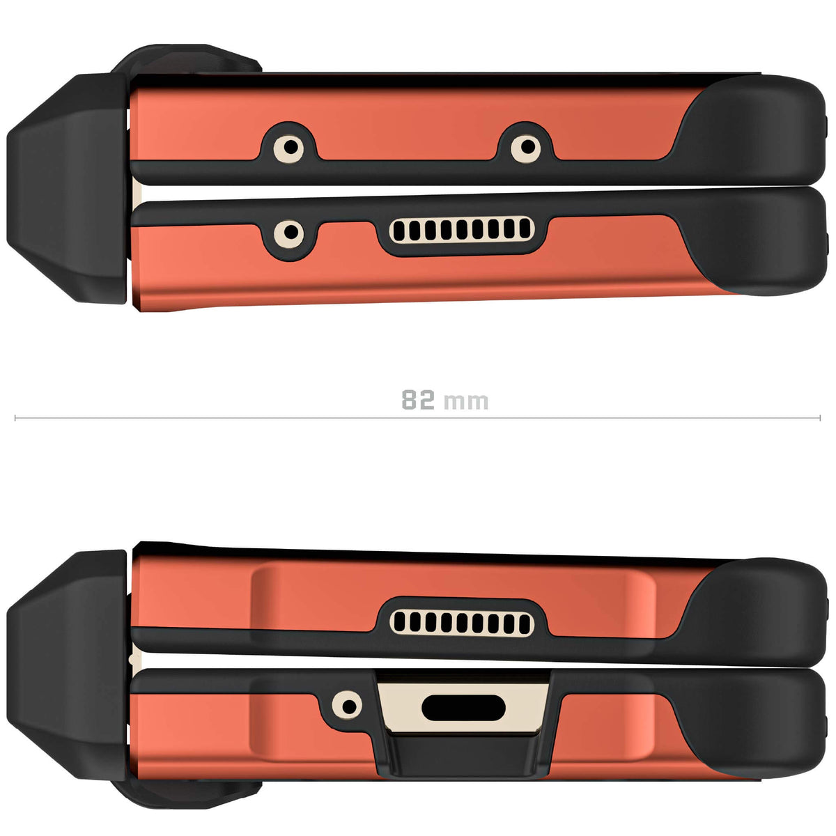 Orange Galaxy Z Fold 5 Case
