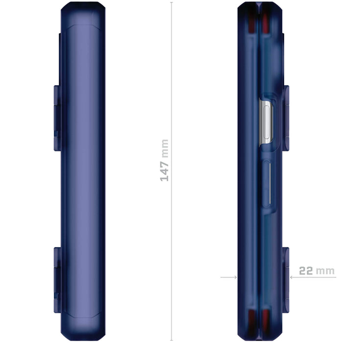 Blue Pixel Fold Case Clear