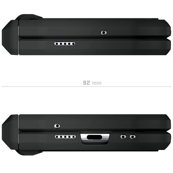 Black Pixel Fold Cover Clear