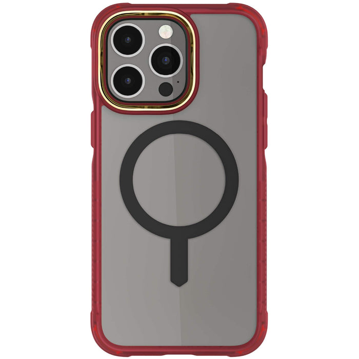 Clear iPhone 15 Pro Max Red Case MagSafe