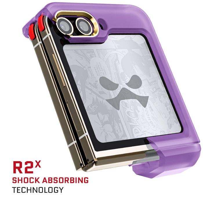 Clear Samsung Galaxy Z Flip 5 Purple Case