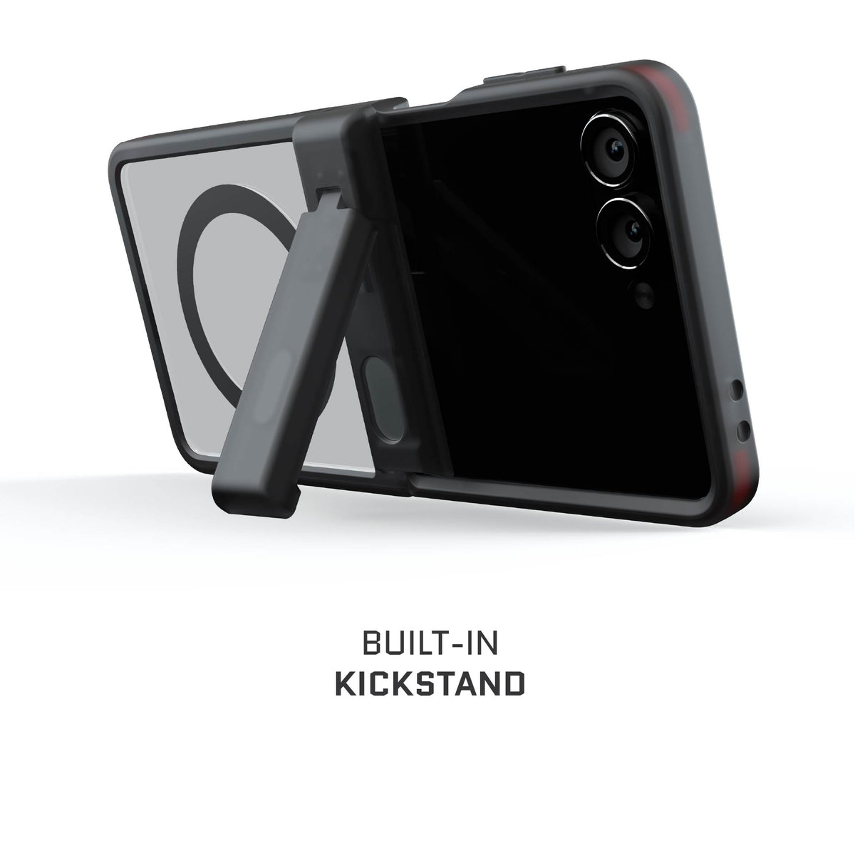 Samsung Galaxy Z Flip 7 Case Smoke Protective Phone Cover Magnetic MagSafe Kickstand