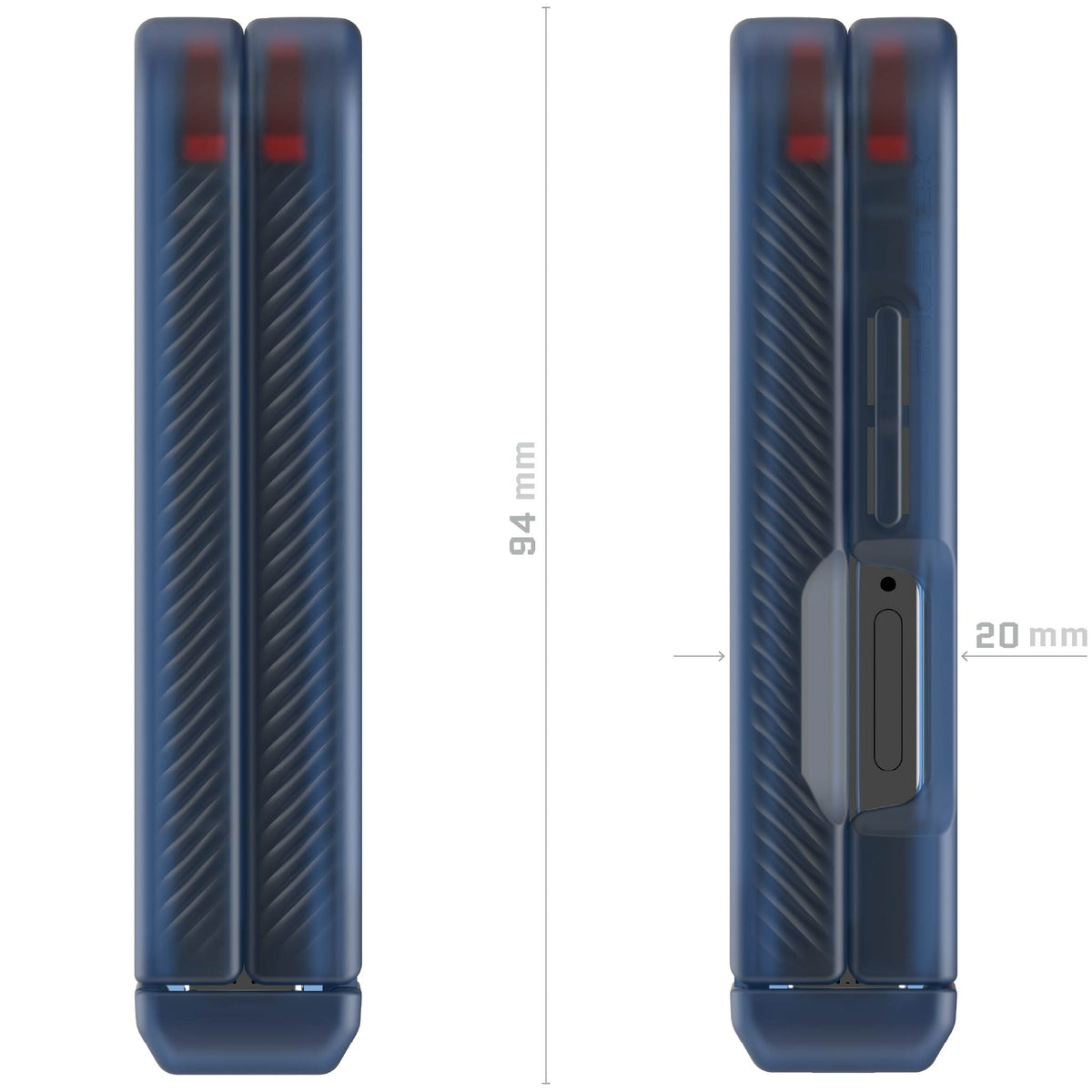 Galaxy Flip 7 Case Blue Protective Phone Cover Magnetic MagSafe Kickstand