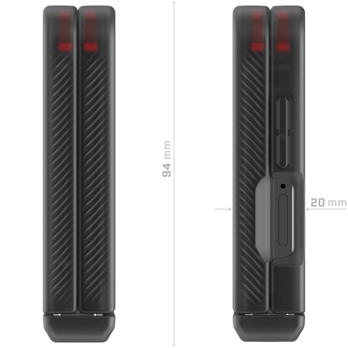 Samsung Z Flip 7 Case Smoke Protective Phone Cover Magnetic MagSafe Kickstand