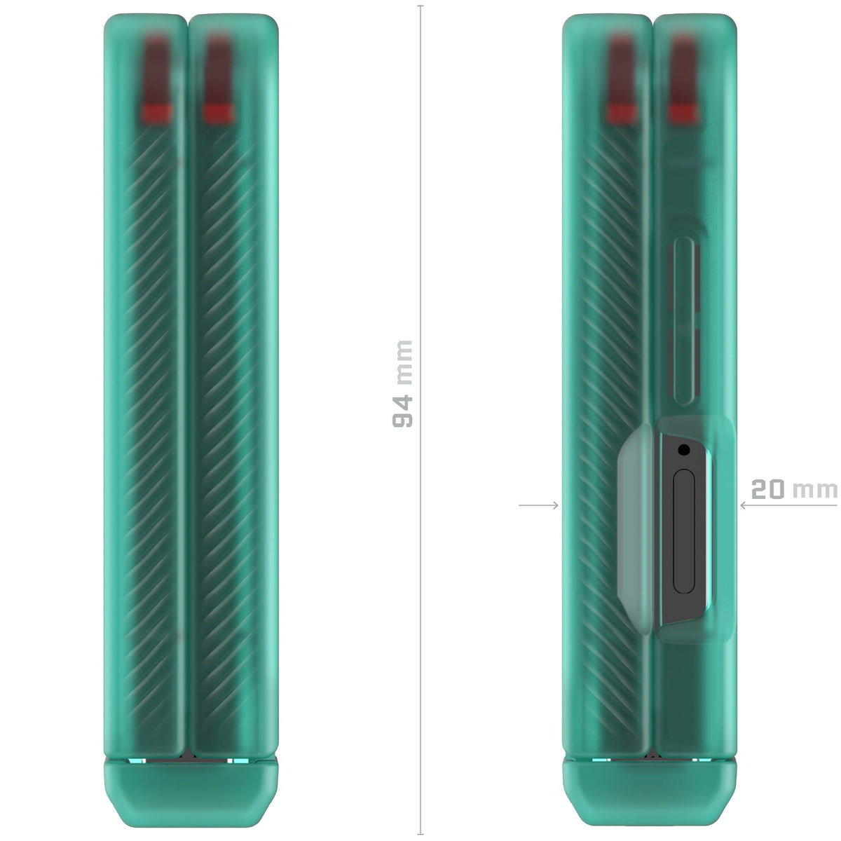 Samsung Flip 7 Case Teal Protective Phone Cover Magnetic MagSafe Kickstand