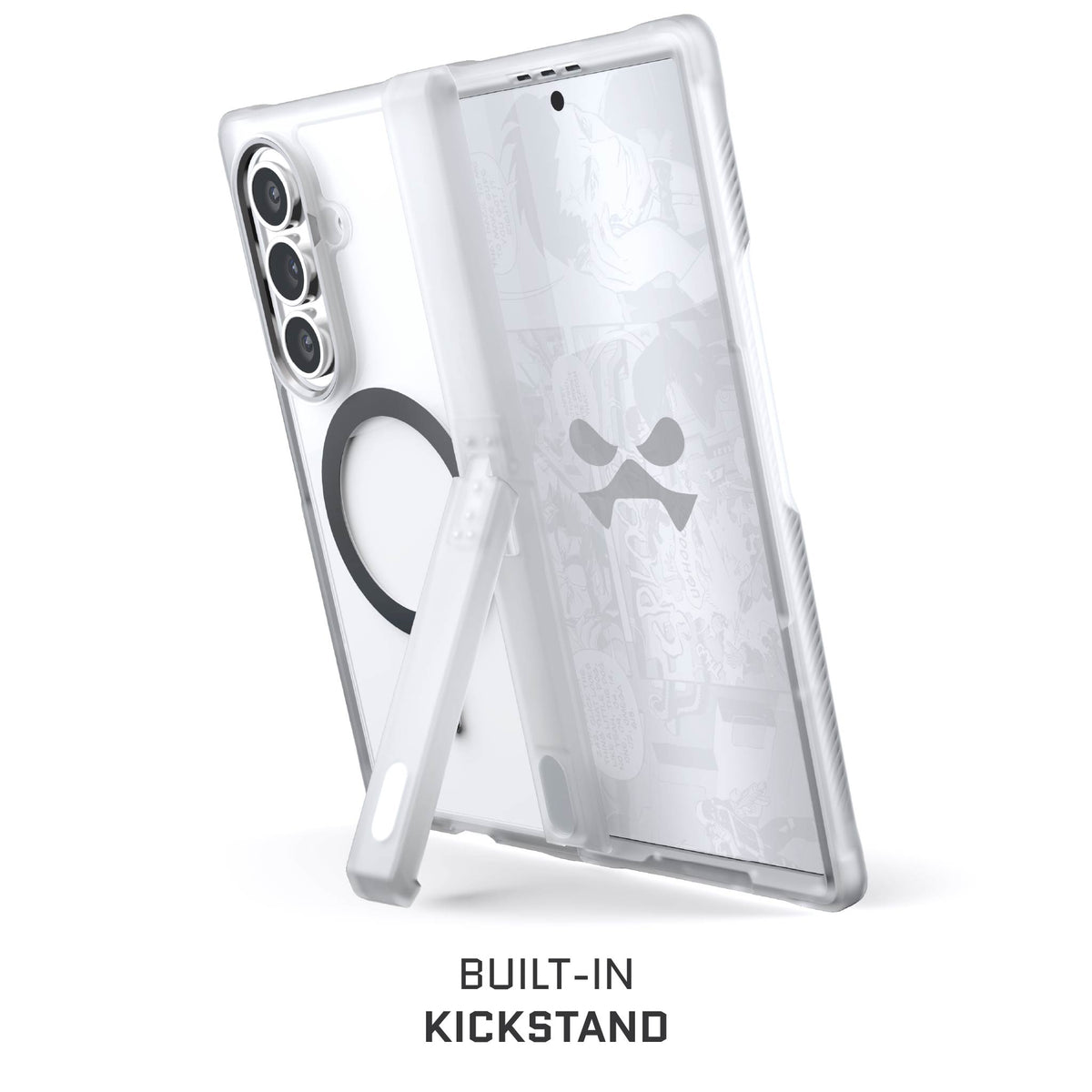 Samsung Galaxy ZFold7 Clear Protective Phone Case MagSafe Kickstand Magnetic