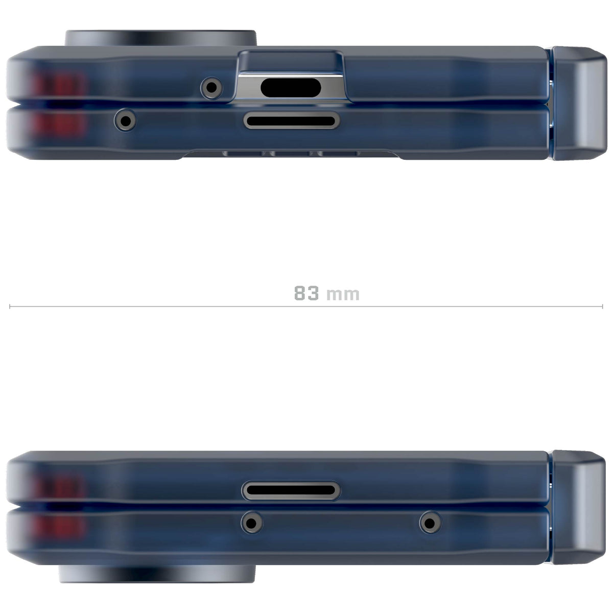 Samsung Fold 7 Protective Phone Case Blue MagSafe Kickstand Magnetic