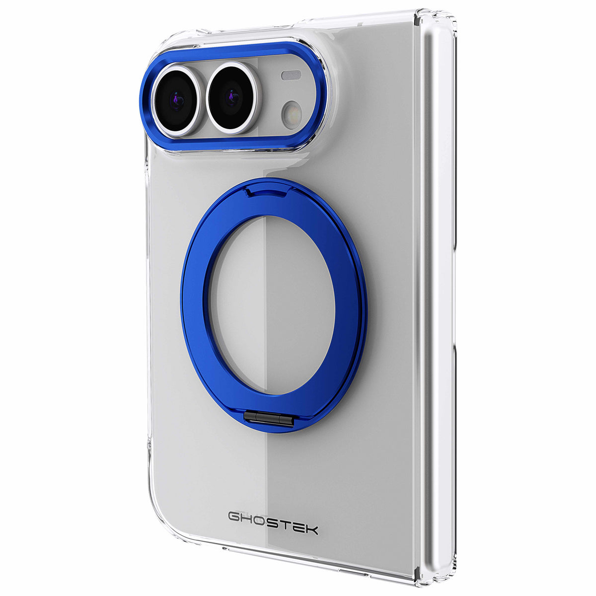 Apple iPhone Duo Clear Case MagSafe Kickstand Blue