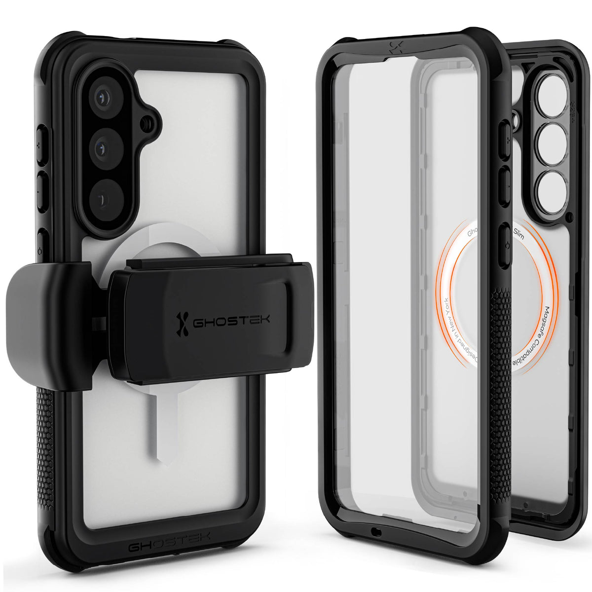 Galaxy S26 Plus Case Waterproof with Screen Protector, MagSafe and Belt Clip Holster Full Body Heavy Duty