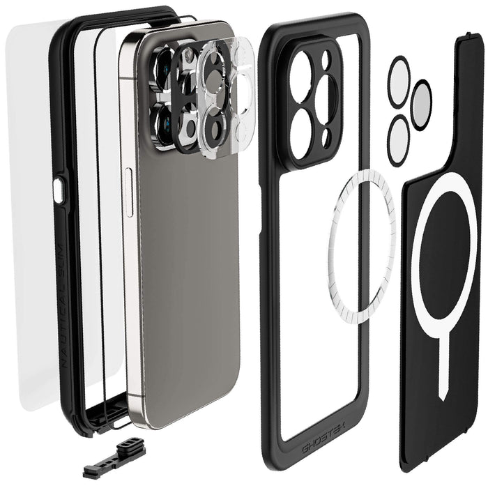 Waterproof iPhone 15 Pro MagSafe Case with Screen Protector