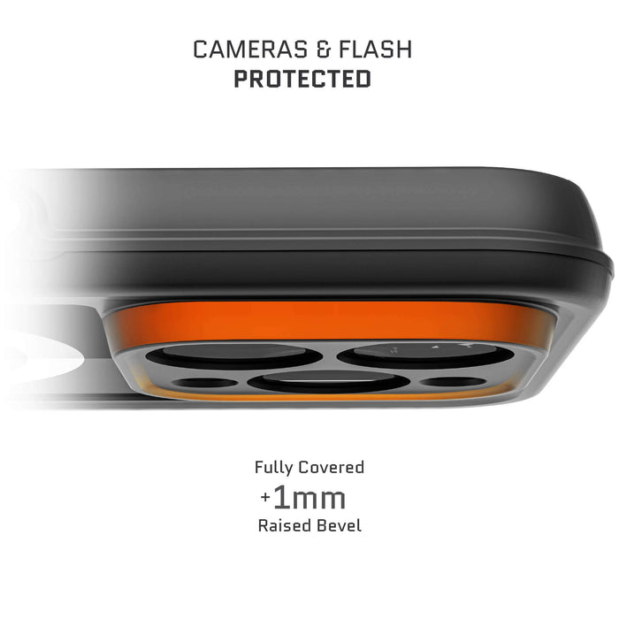 MagSafe iPhone 15 Pro Max Waterproof Case with Camera Lens Protector