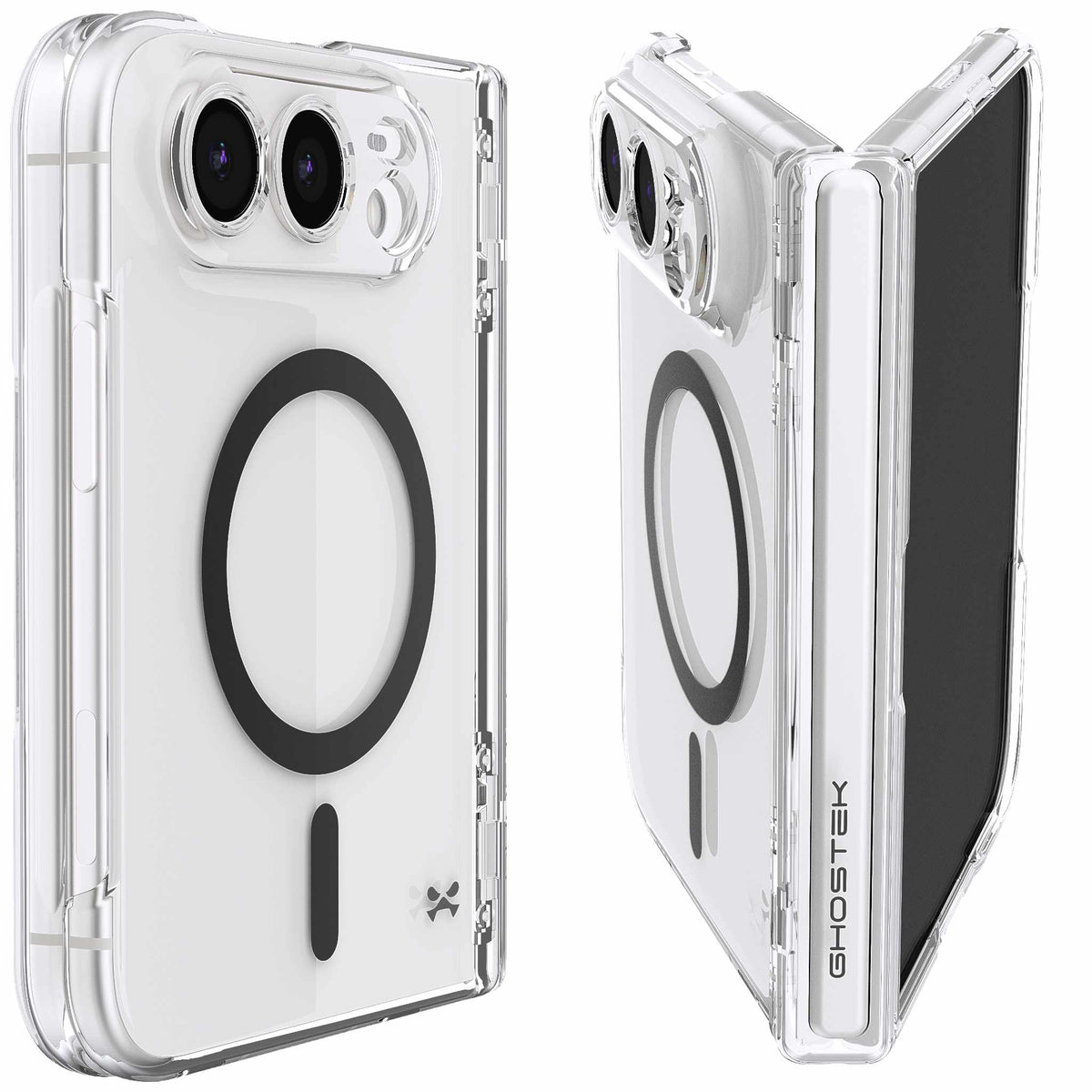 iPhone Duo Clear Case MagSafe Screen Protector Hinge Cover