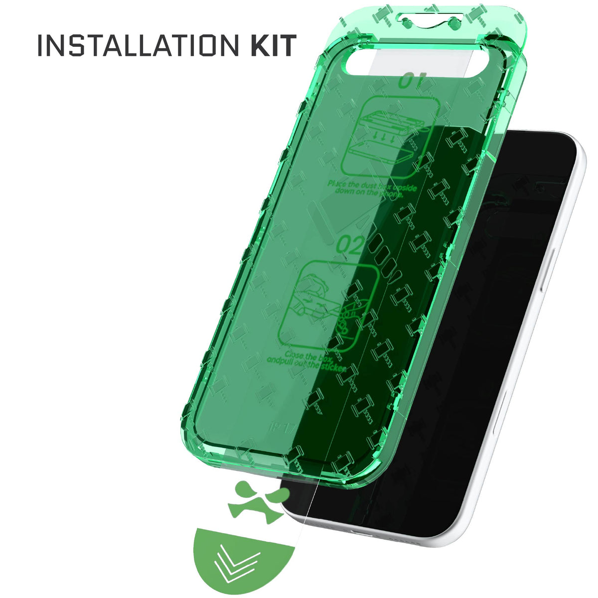 Apple iPhone Air Privacy Screen Protector Tempered Glass 2-Pack Installation Kit