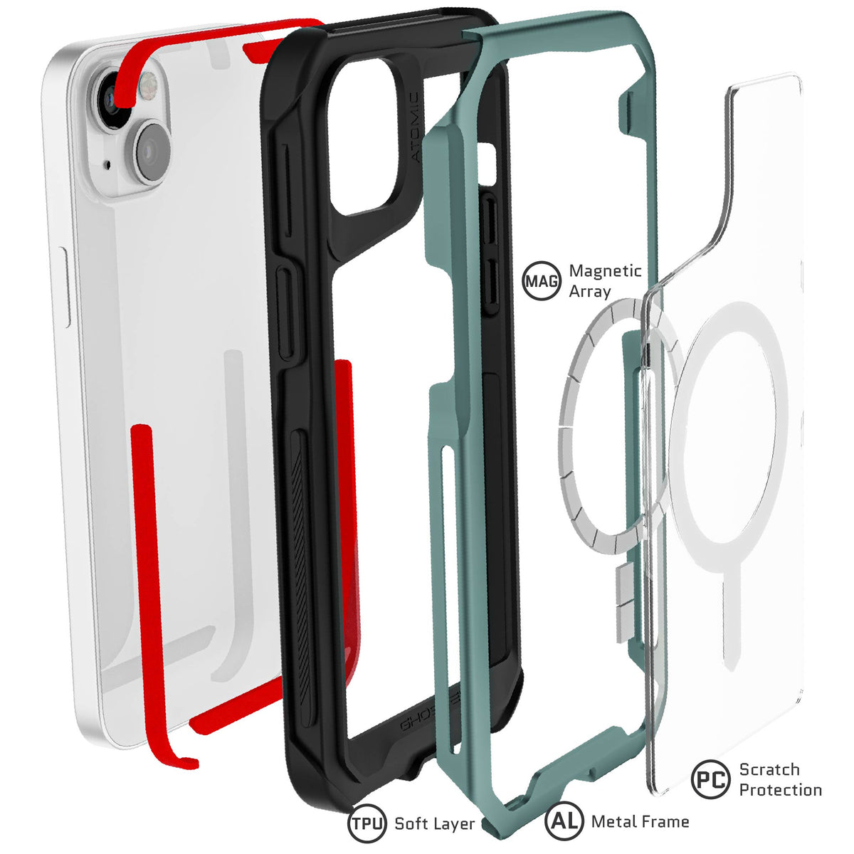 iPhone 14 Plus Case Green MagSafe