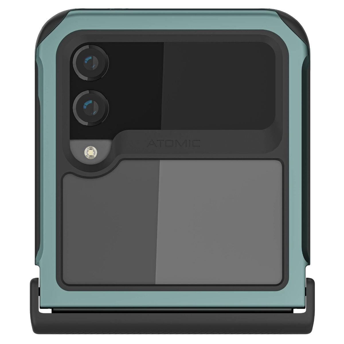 Galaxy Flip 4 Case Green Metal