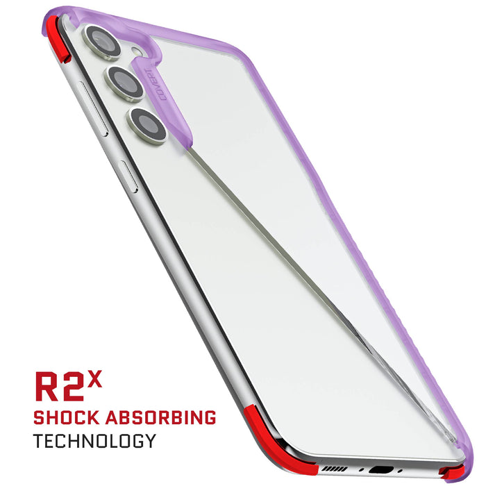 S23 Plus Case Purple Clear