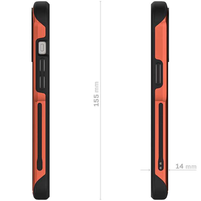 MagSafe Apple iPhone 15 Plus Phone Case Orange Fabric