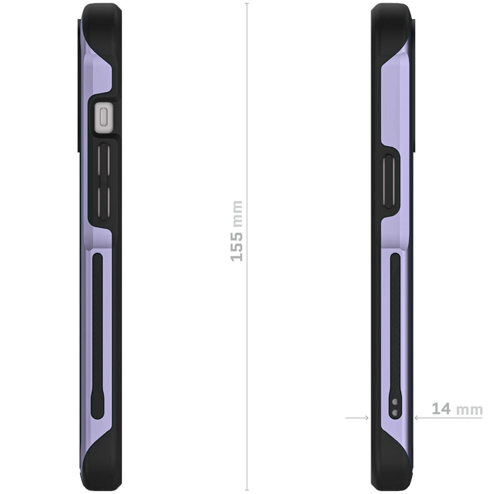 Clear iPhone 15 Case Purple