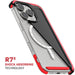 iPhone 16 Pro MagSafe Phone Case Aramid Carbon Fiber Red