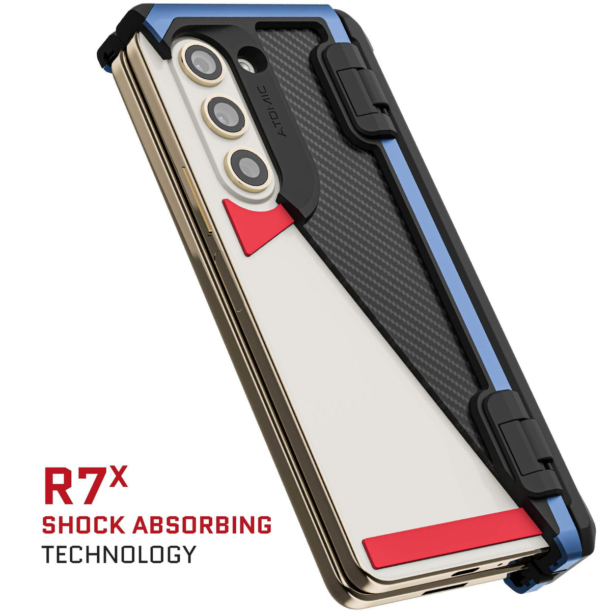 Fold 5 Case Carbon Fiber Blue