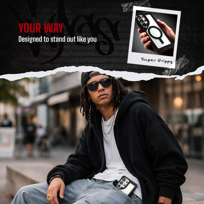 Clear Galaxy S26 Ultra Case MagSafe Metal