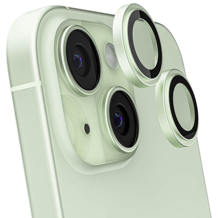 Apple iPhone 15 Camera Lens Protector Tempered Glass Green