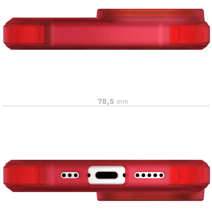Apple iPhone 15 Plus Red Case Clear
