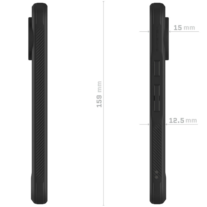Google Pixel 10 Pro Case Black MagSafe Magnetic Clear