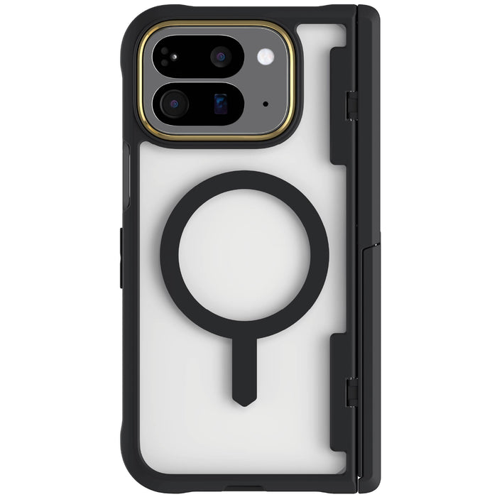Google Pixel 10 Pro Fold Phone Case Black MagSafe Magnetic Kickstand Protective Phone Cover