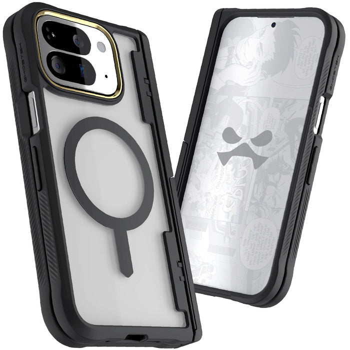 Google Pixel 10 Pro Fold Case Black MagSafe Magnetic Kickstand Protective Phone Cover