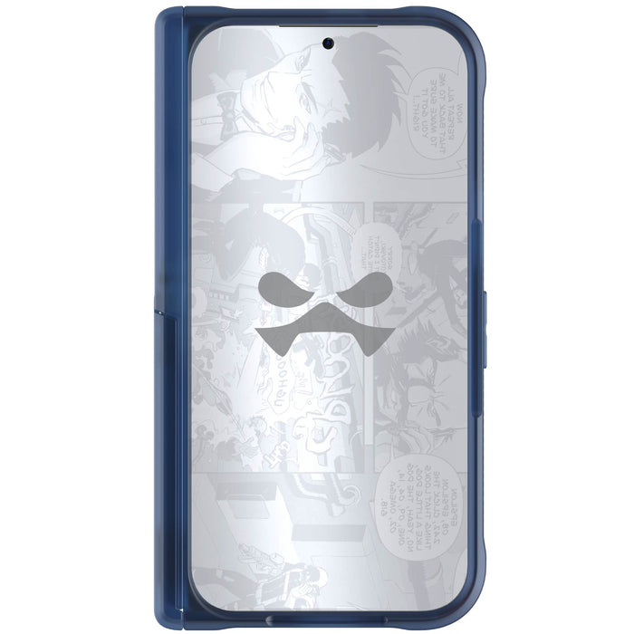 Pixel 10 Pro Fold Case Blue Clear MagSafe Magnetic Kickstand Protective Phone Cover
