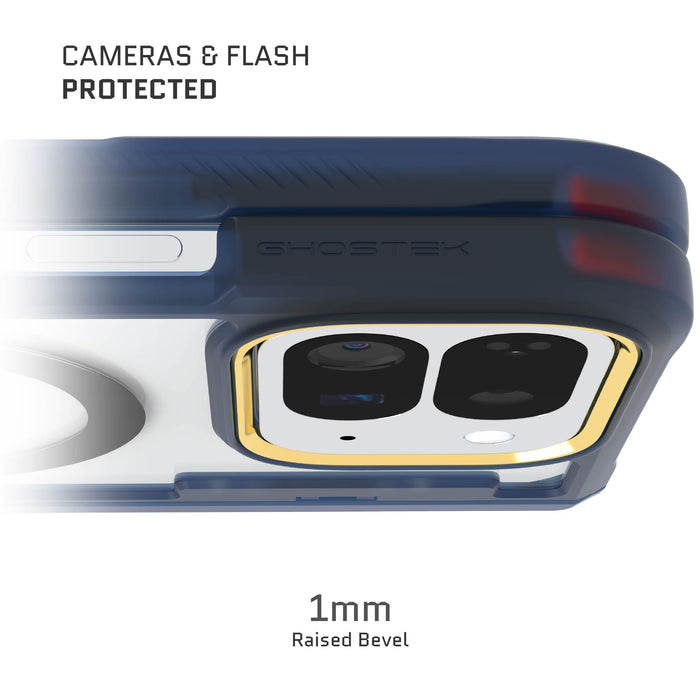 Google Pixel 10 Pro Fold Case Blue Clear MagSafe Phone Cover
