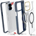 Google Pixel 10 Pro Fold Case Blue Clear MagSafe Magnetic Kickstand Protective Phone Cover