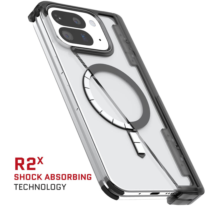 Pixel 10 Pro Fold Phone Case Smoke Matte MagSafe Magnetic Kickstand Phone Cover