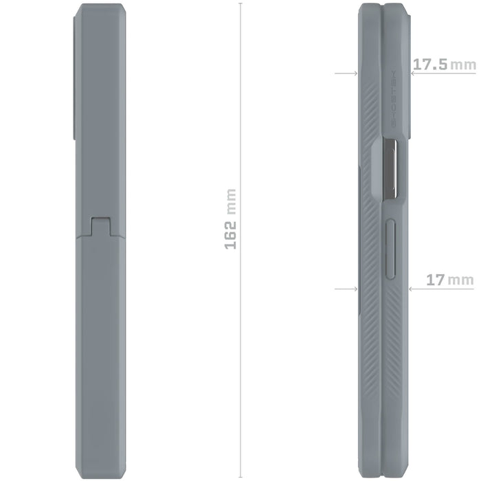Pixel 10 Pro Fold Case Grey Clear MagSafe Magnetic Kickstand Cover