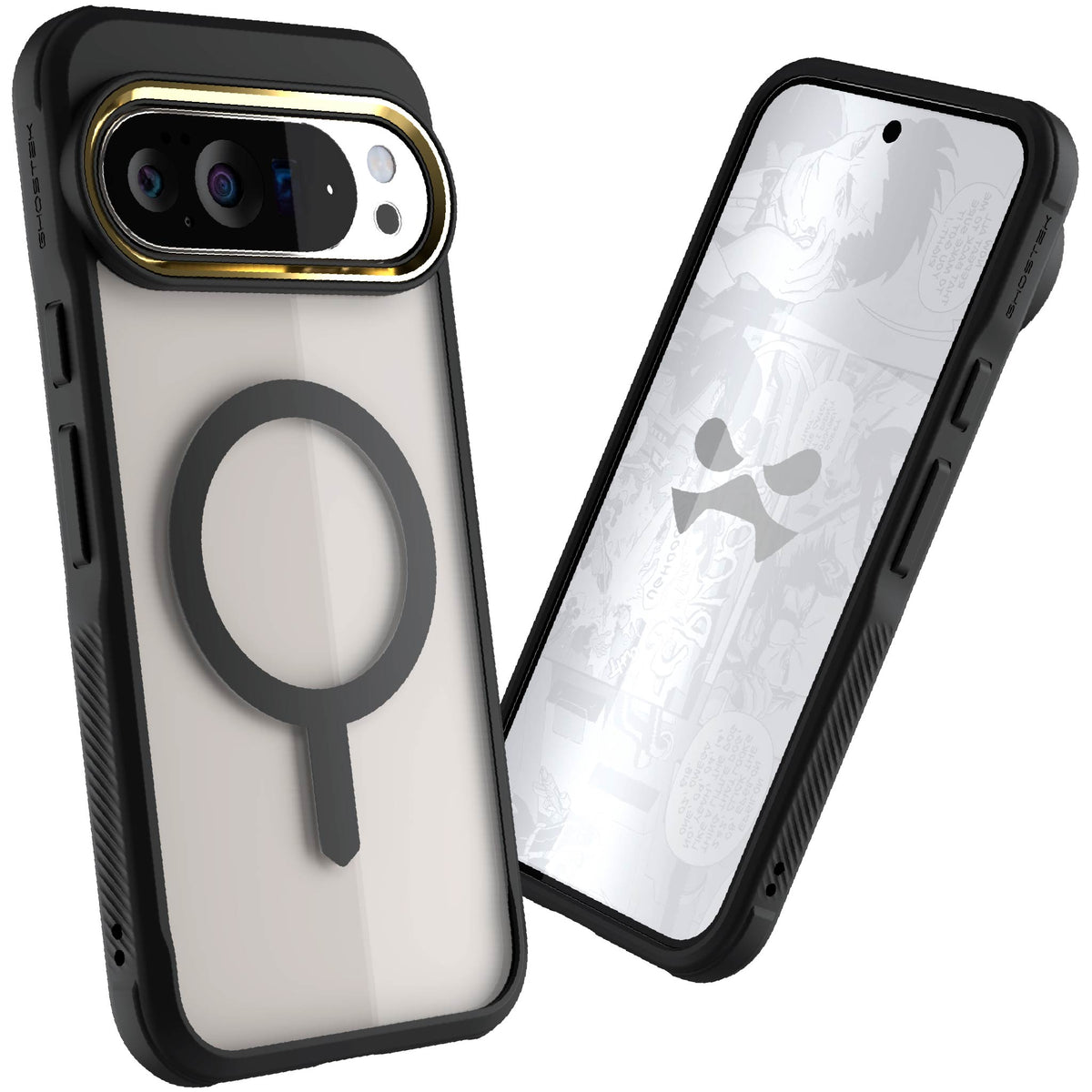 Google Pixel 10 Pro XL Case Black MagSafe Clear Cover