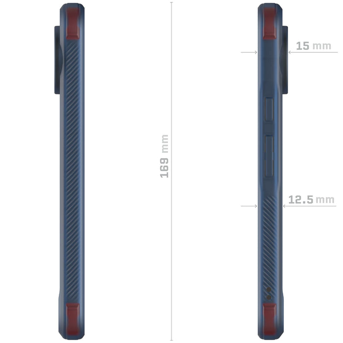 Google Pixel 10 Pro XL Case Blue MagSafe Clear Magnetic Cover