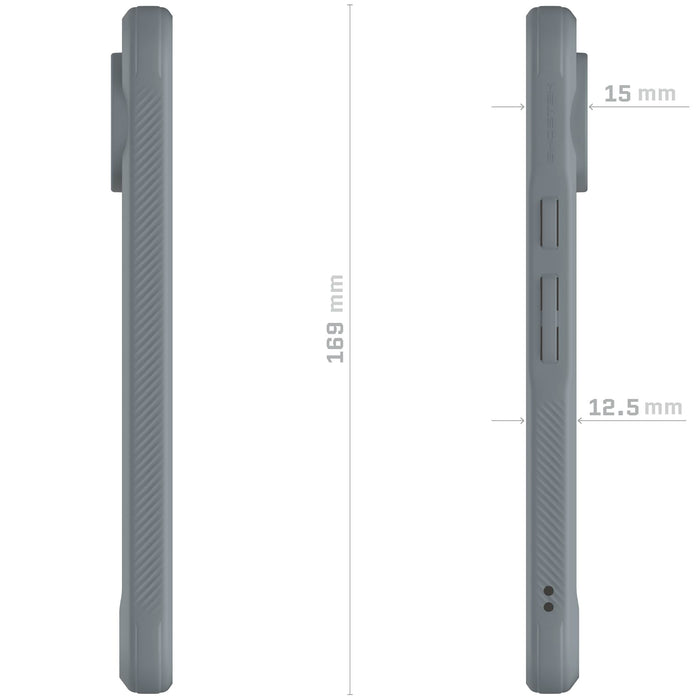 Google Pixel 10 Pro XL Case Gray MagSafe Clear Cover Magnetic