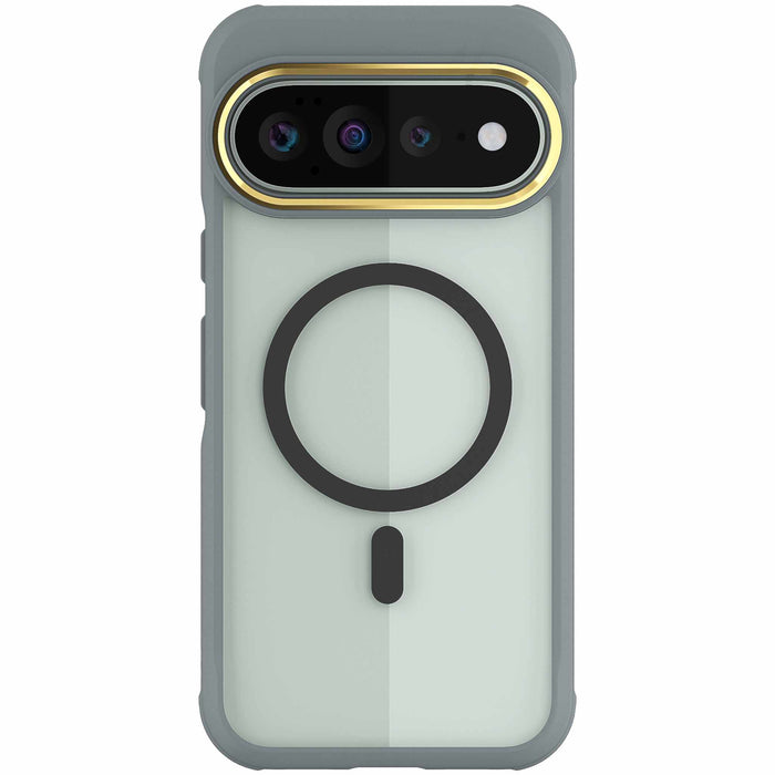 Google Pixel 11 Pro XL Case Clear Gray MagSafe Magnetic Ring Protective Phone Cover