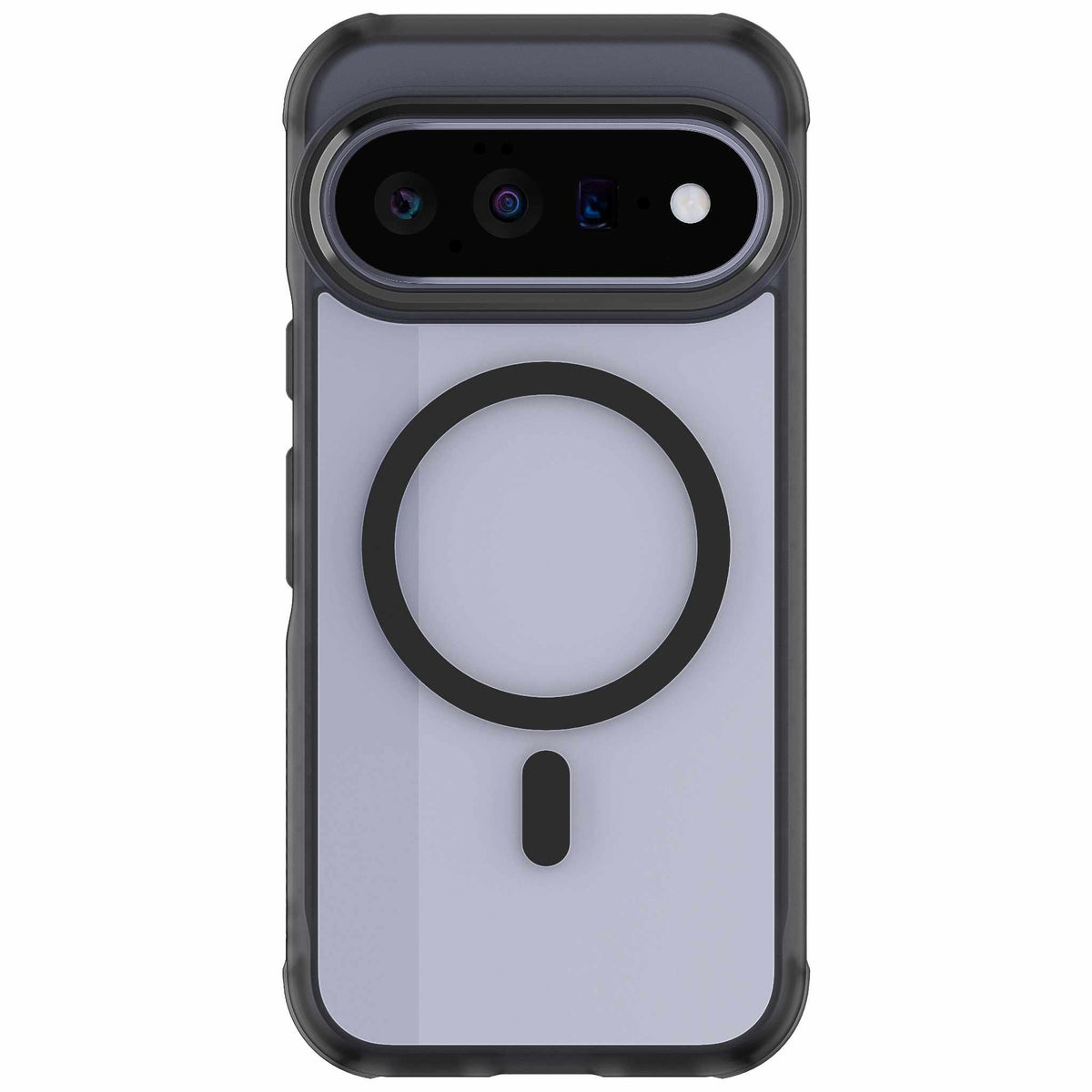 Google Pixel 11 Case Clear Black Smoke MagSafe Magnetic Ring Protective Phone Cover
