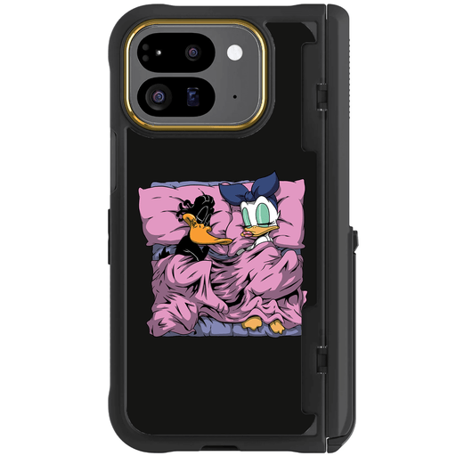 Pixel 9 Pro Fold Sleeping Together Plastic Edition by RX Strip Artist Artwork Protective Phone Case Limited Edition Collab Cover