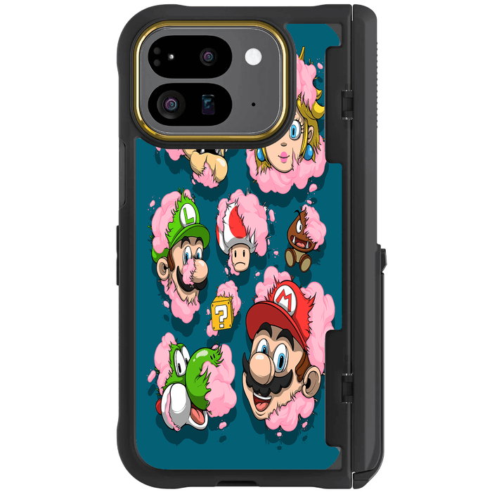 Google Pixel 9 Pro Fold DECONSTRUCTED SUPER M CHUNKS by Dhani Barragán Artist Artwork Protective Phone Case Limited Edition Collab Cover