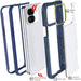 Pixel 9 Pro Fold Case Clear Blue Hinge Cover Kickstand