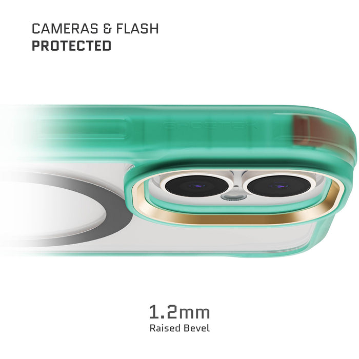 iPhone 16 Plus MagSafe Clear Teal Protective Phone Case