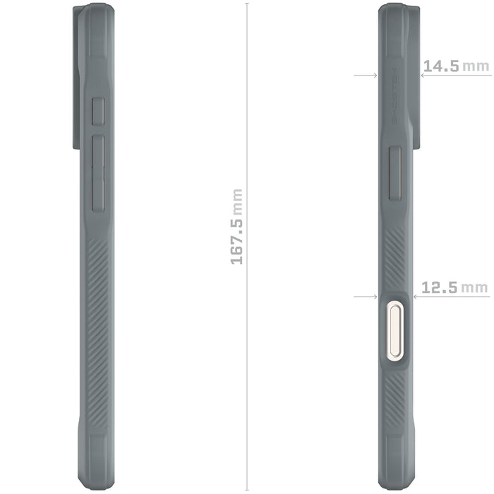 Apple iPhone 16 Plus MagSafe Clear Gray Protective Phone Case Cover Magnetic