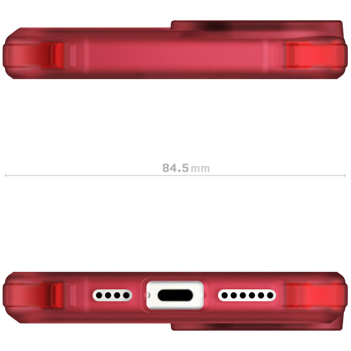 iPhone 16 Plus MagSafe Clear Red Protective Case