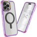 iPhone 16 Pro Max Clear Purple Case MagSafe